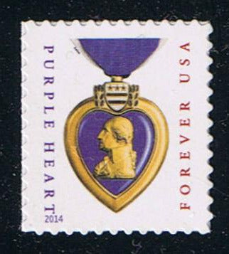 # 5035 (2015) Purple Heart, 2014 Date, 11x11 - Sgl, MNH