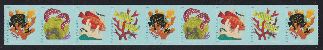 # 5367-70 (2019) Coral Reefs - PS/9, #P111111, MNH