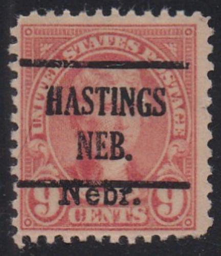# 678 (1929) Jefferson, Nebraska Overprint - Sgl, Used, Precancel