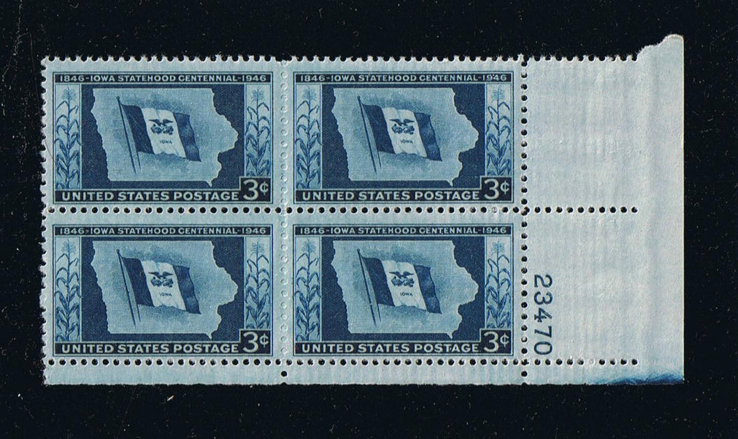 # 942 (1946) Iowa Statehood - PB, LR #23470, MNH