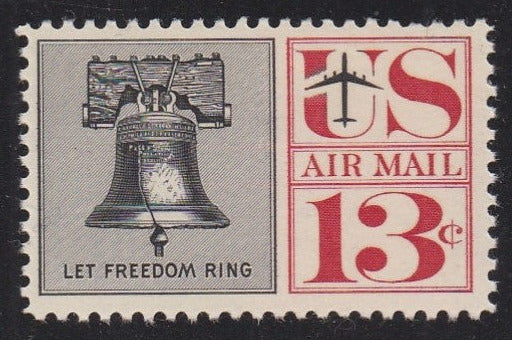 # C62a (1967) Statue of Liberty, Tagged - Sgl, MNH