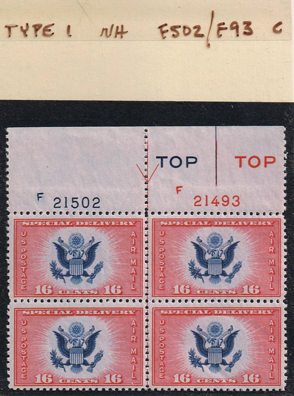 # CE2 Airmail Special Delivery - Type 1 PB - F21502/F21493
