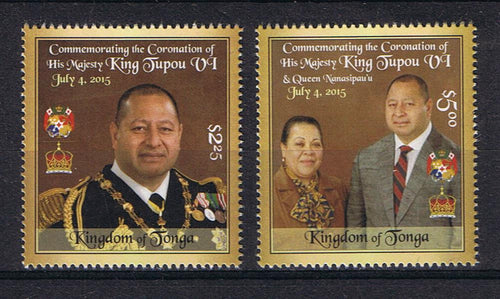 T # 1272-73 (2015) - Coronation of King Tupou VI