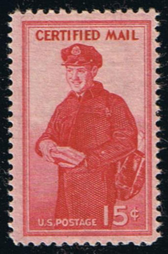 # FA1 (1955) Certified Mail - Sgl, VF MNH