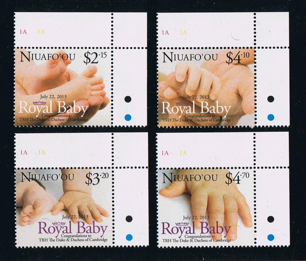 Niuafo'ou # 296-99 Birth of Prince George – William & Kate’s Baby