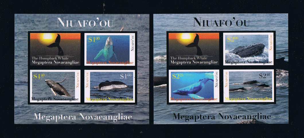 # 269-70 (2012) Whales Issue --- IMPERFORATE Souvenir Sheets