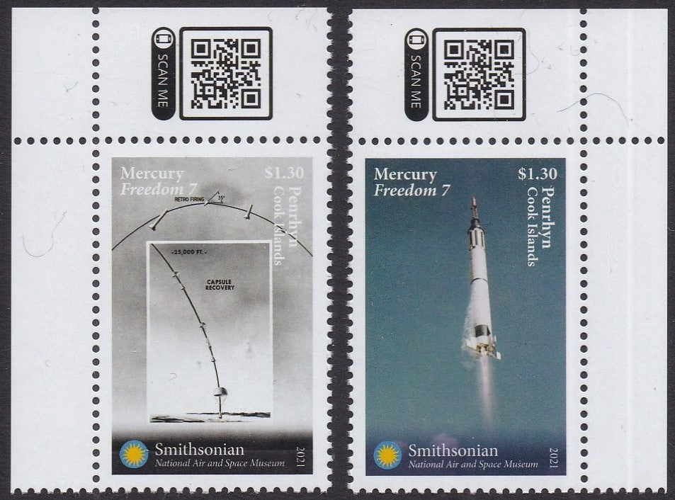 Penrhyn (2021) Space, Mercury Freedom 7 - Sgls, Set/2