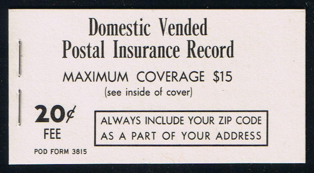 QI2 (1978) Parcel Post Insurance Booklet