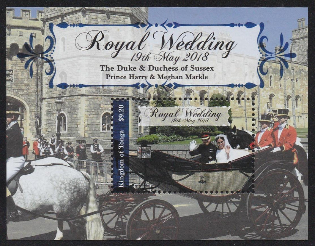 # 1338 Tonga (2018) Royal Wedding Deluxe S/S