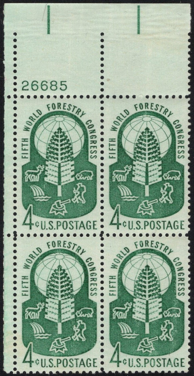 # 1156 (1960) Forestry - PB, UL #26685, MNH