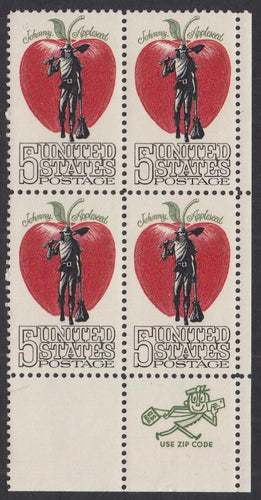 # 1317 (1966) Appleseed, Not tagged - Mr. Zip BK/4, LR, MNH