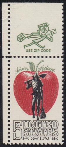 # 1317 (1966) Appleseed, Not tagged - Mr. Zip sgl, UL, MNH