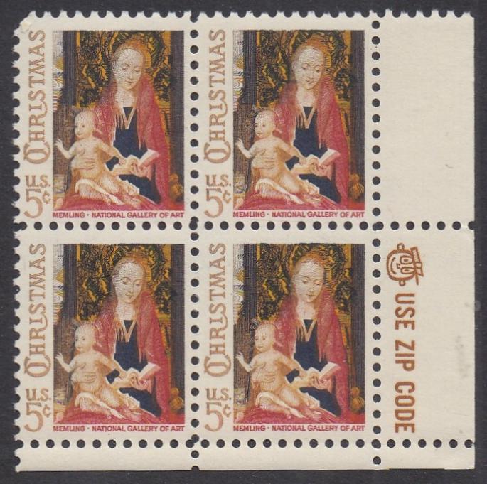 # 1321 (1966) Madonna, Not tagged - Mr. Zip BK/4, LR, MNH