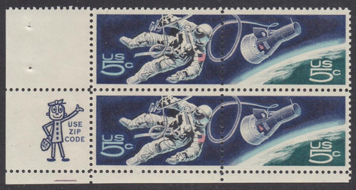 # 1331-32 (1967) Gemini - Mr. Zip, BK/4, LL, XF MNH