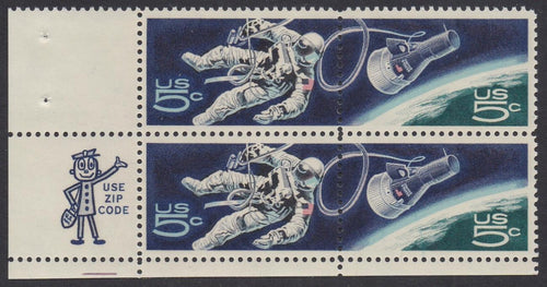 # 1331-32 (1967) Gemini - Mr. Zip, BK/4, LL, MNH