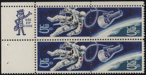 # 1331-32 (1967) Gemini - Mr. Zip, BK/4, UL, MNH