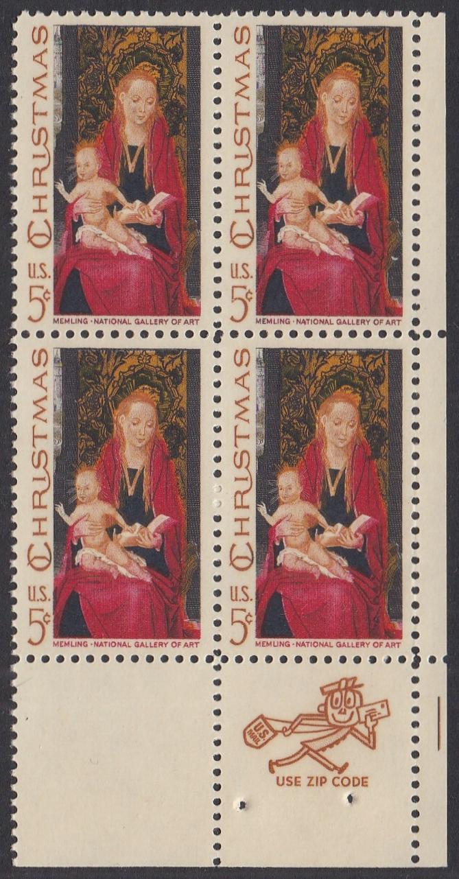 # 1336 (1967) Madonna - Mr. Zip, BK/4, LR, MNH