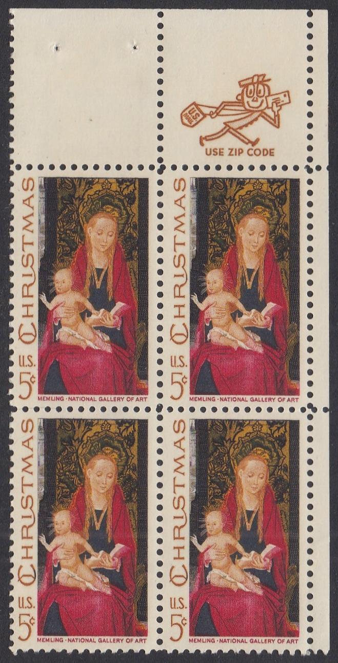 # 1336 (1967) Madonna - Mr. Zip, BK/4, UR, MNH