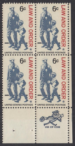# 1343 (1968) Law & Order - Mr. Zip, BK/4, LR, MNH