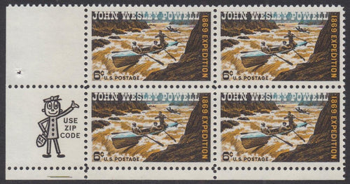 # 1374 (1969) Powell - Mr. Zip, BK/4, LL, MNH