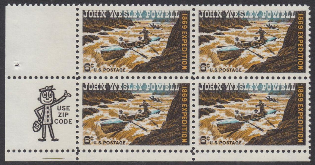 # 1374 (1969) Powell - Mr. Zip, BK/4, LL, MNH