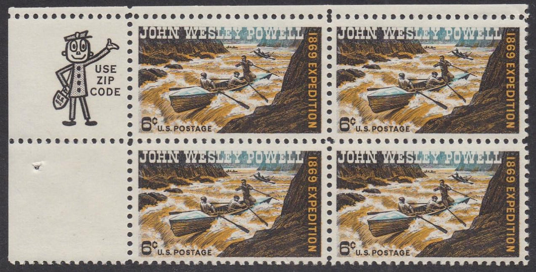 # 1374 (1969) Powell - Mr. Zip, BK/4, UL, MNH
