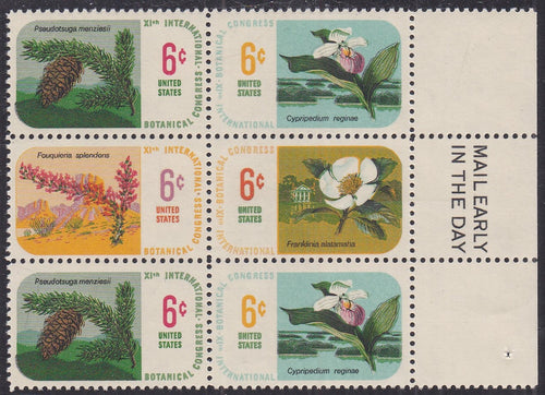 # 1376-79 (1969) Botanical Congress - ME, BK/6, BK/4, R, MNH