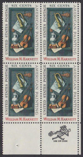 # 1386 (1969) Harnett - Mr. Zip, BK/4, LR, MNH