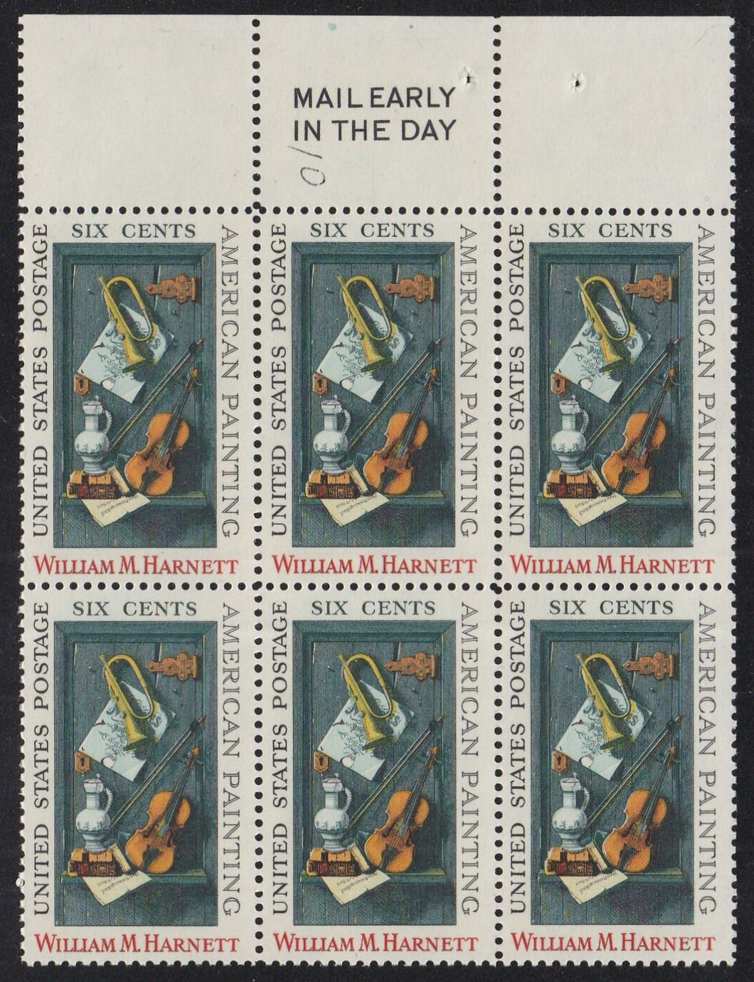 # 1386 (1969) Harnett - ME, BK/6, T, MNH