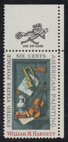 # 1386 (1969) Harnett - Mr. Zip, Sgl, UR, MNH