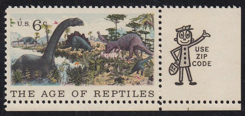 # 1387-90 (1970) Natural History - Mr. Zip, Sgl, LR, MNH