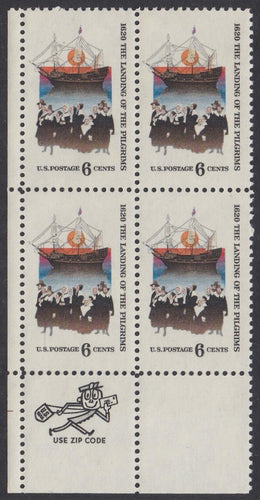 # 1420 (1970) Pilgrims - Mr. Zip, BK/4, LL, MNH