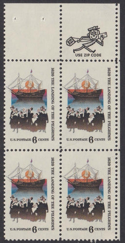 # 1420 (1970) Pilgrims - Mr. Zip, BK/4, UR, MNH