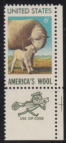 # 1423 (1971) Sheep - Mr. Zip, Sgl, LR, MNH