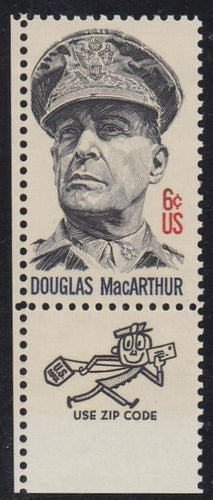 # 1424 (1971) MacArthur - Mr. Zip, Sgl, LL, MNH