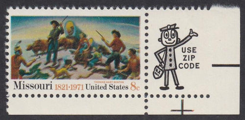 # 1426 (1971) Missouri Statehood - Mr. Zip, Sgl, LR, MNH