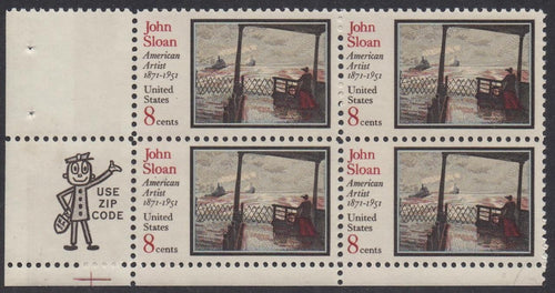 # 1433 (1971) Sloan - Mr. Zip, BK/4, LL, MNH