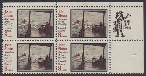 # 1433 (1971) Sloan - Mr. Zip, BK/4, LR, MNH