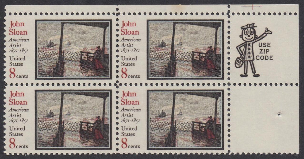 # 1433 (1971) Sloan - Mr. Zip, BK/4, LR, MNH
