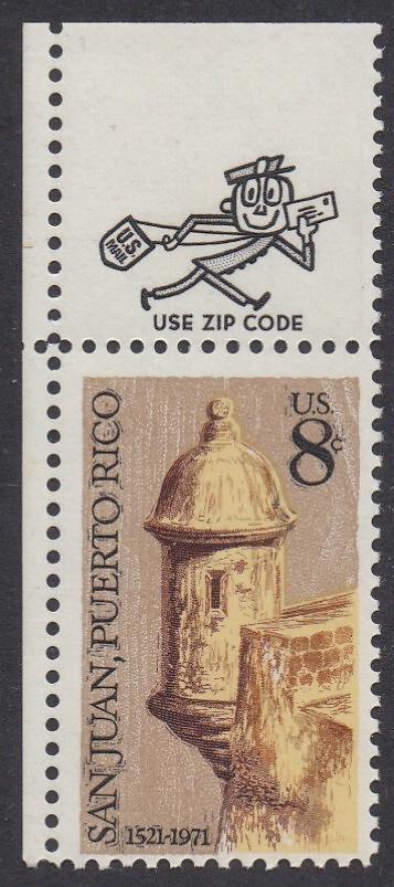 # 1437 (1971) San Juan - Mr. Zip, Sgl, UL, MNH