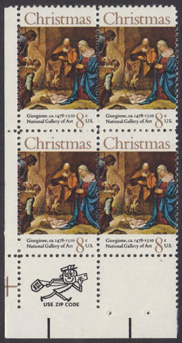 # 1444 (1971) Nativity - Mr. Zip, BK/4, LL, MNH