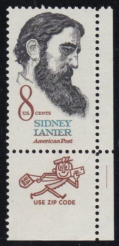 # 1446 (1972) Lanier - Mr. Zip, Sgl, LR, MNH