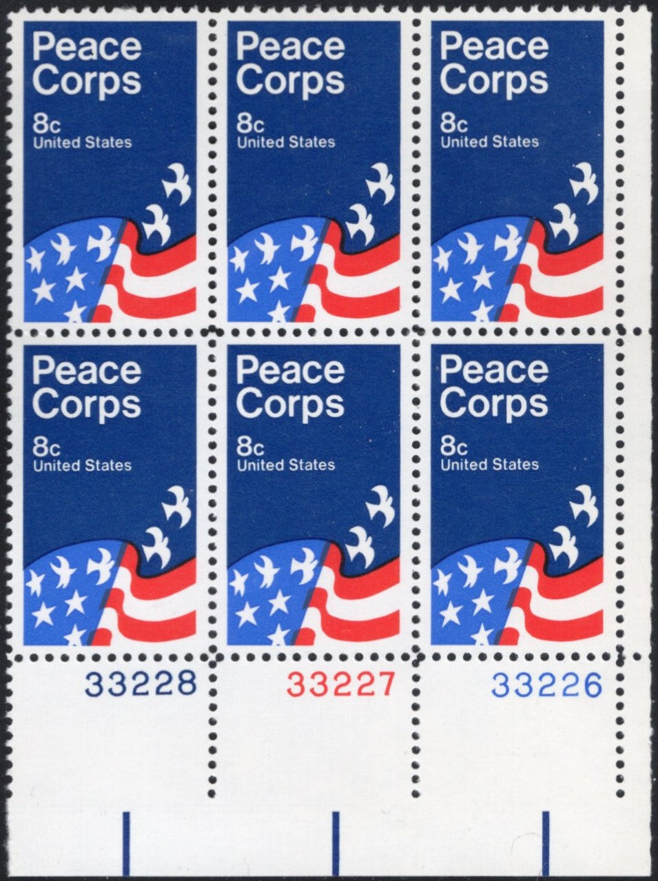 # 1447 (1972) Peace Corps - PB/6, LR #33228, MNH
