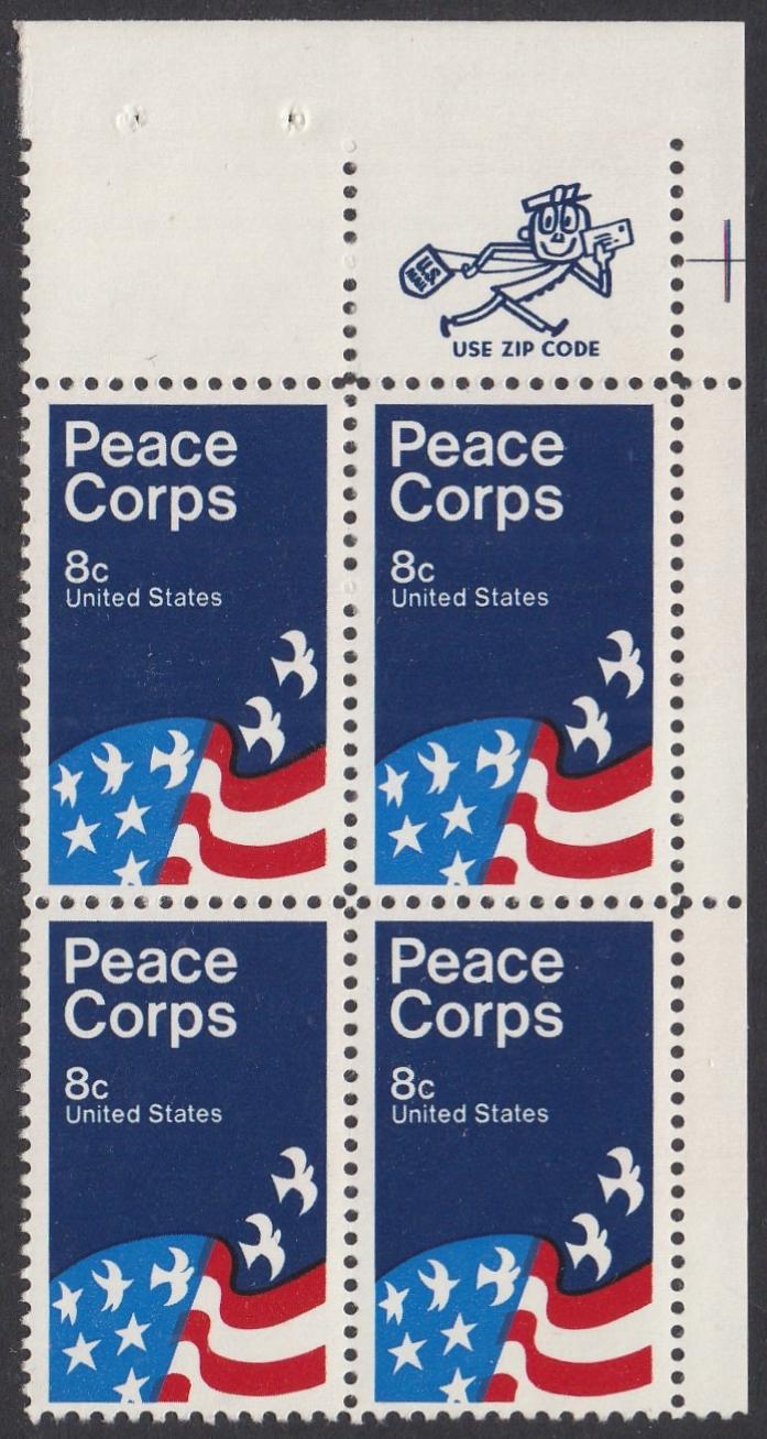 # 1447 (1972) Peace Corps - Mr. Zip, BK/4, UR, MNH