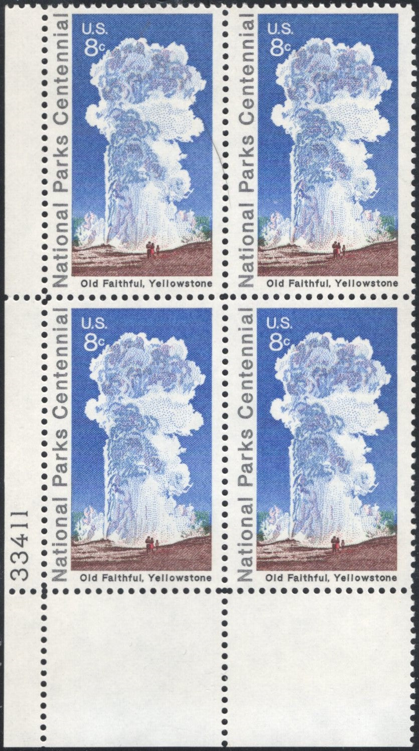 # 1453 (1972) Old Faithful - PB, LL #33411, MNH