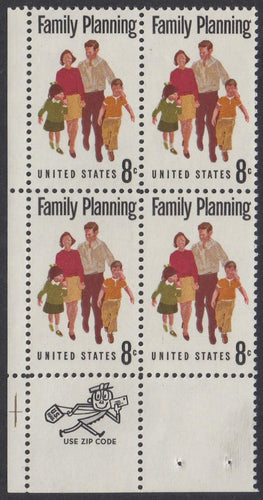 # 1455 (1972) Family - Mr. Zip, BK/4, LL, MNH