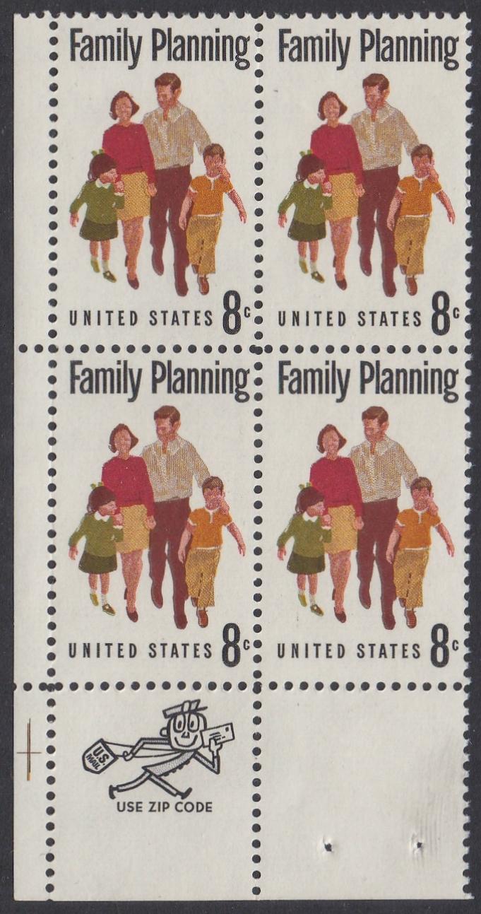 # 1455 (1972) Family - Mr. Zip, BK/4, LL, MNH