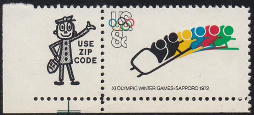 # 1461 (1972) Olympics - Mr. Zip, BK/4, LL, MNH