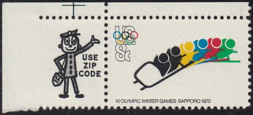 # 1461 (1972) Olympics - Mr. Zip, BK/4, UL, MNH