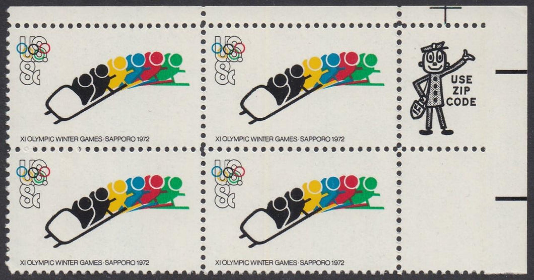 # 1461 (1972) Olympics - Mr. Zip, BK/4, UR, MNH
